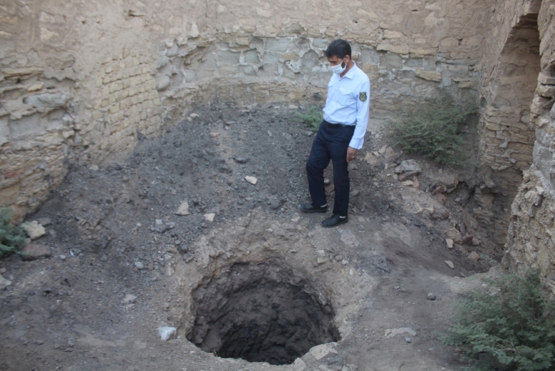 دستگیری حفاران غیرمجاز در کاروانسرای تاریخی محمدآباد قم