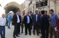 بازدید معاون عمرانی استاندار قم و نمایندگان دستگاه‌های اجرایی استان از روند مرمت بازار کهنه